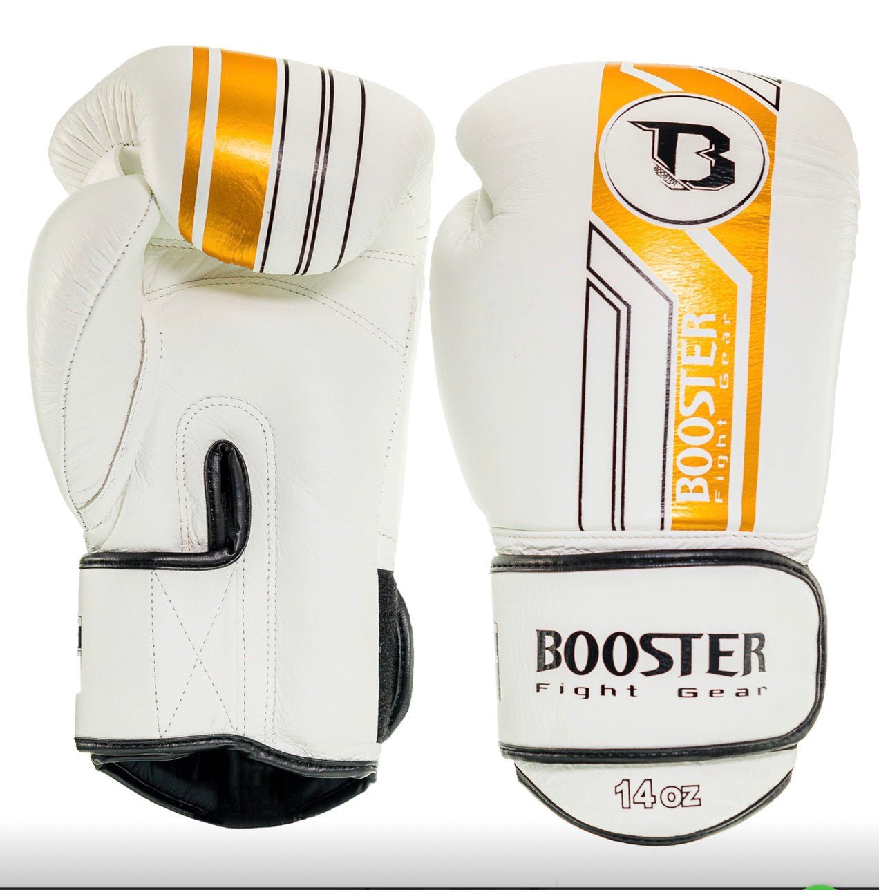 Booster Boxing Gloves BGLV9 White Gold