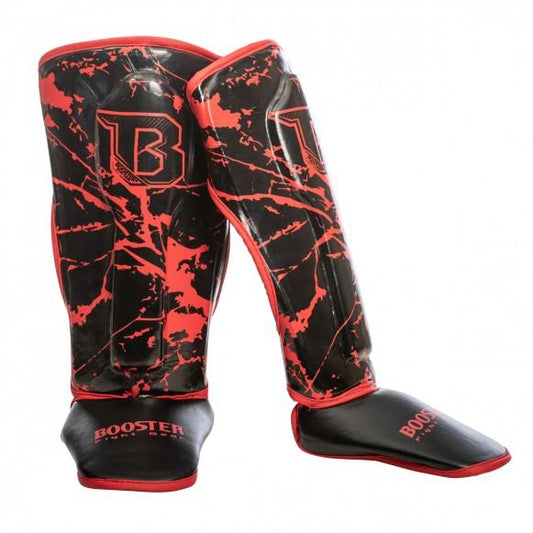 Booster Shinguards Kids Youth Marble Red