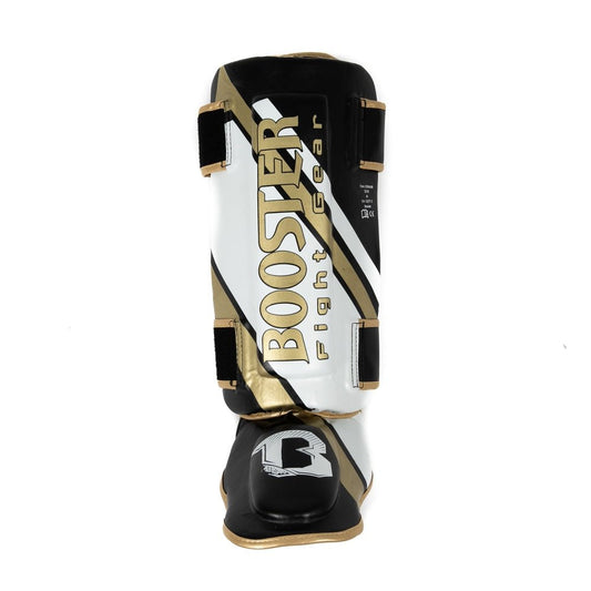 Booster Fight Gear Shin Guards Double Padded V3 White/Gold Edmonton – The  Clinch Fight Shop