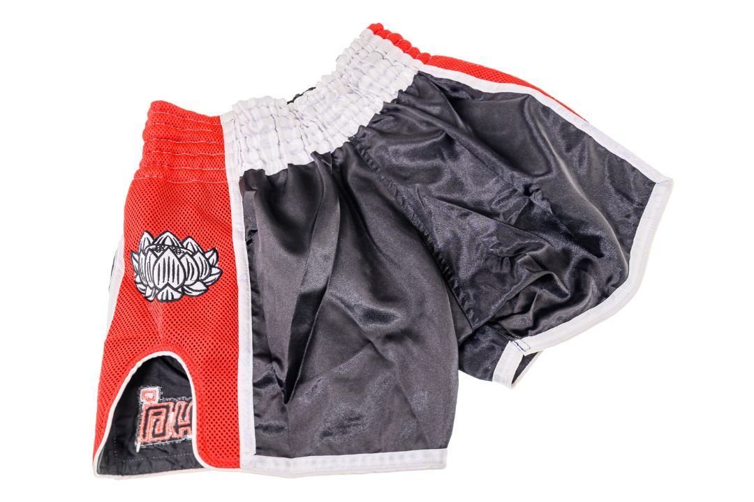 Buakaw Shorts BFG1-4 BLACK WHITE RED Buakaw