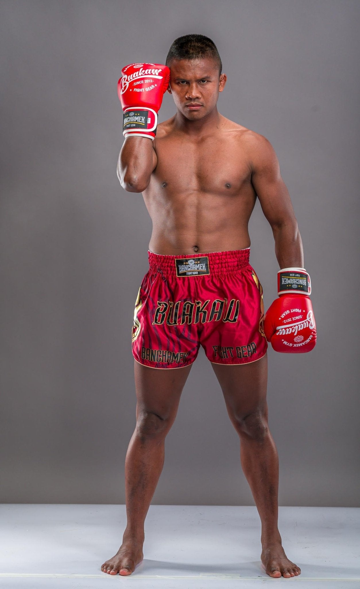 Buakaw Shorts BSH1 RED GOLD – SuperExportShop