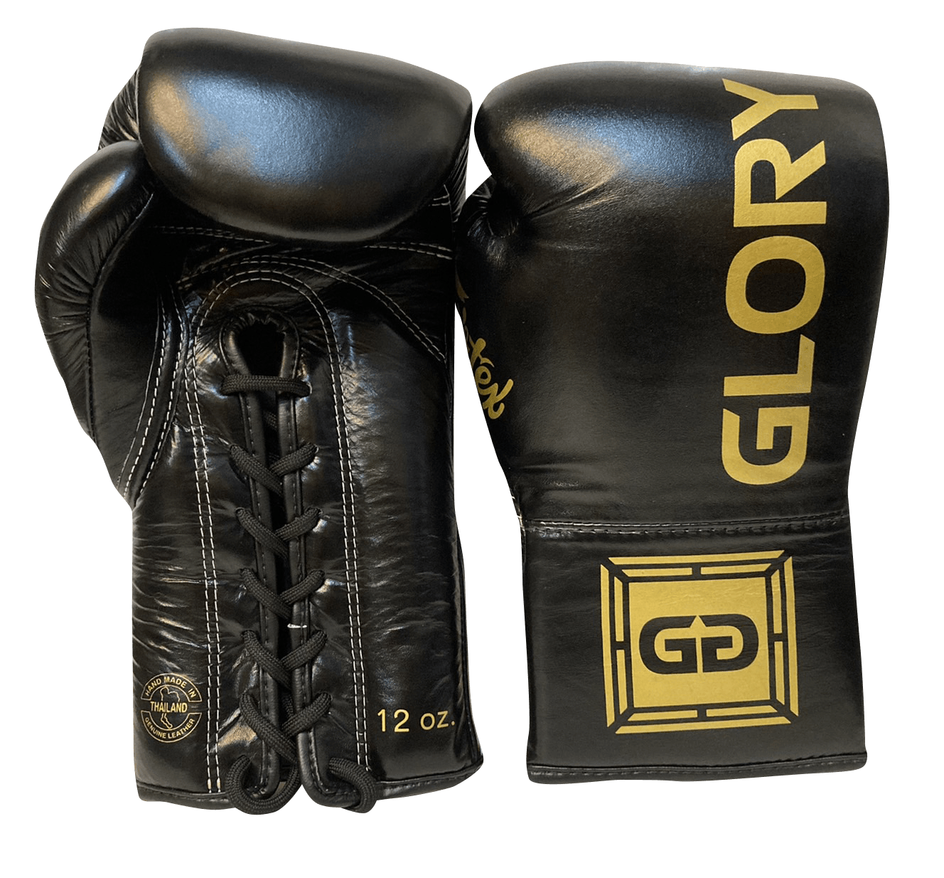 Fairtex Boxing Gloves BGLG1 GLORY Lace Up Black - SUPER EXPORT SHOP