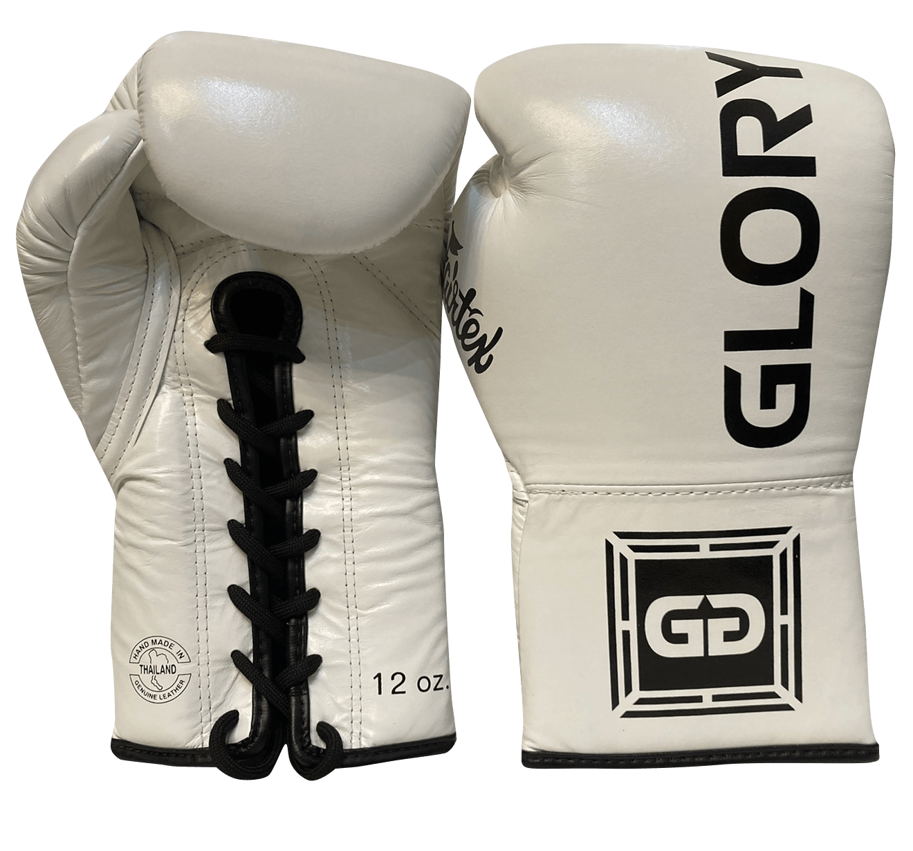 Fairtex Boxing Gloves BGLG1 GLORY Lace Up White - SUPER EXPORT SHOP