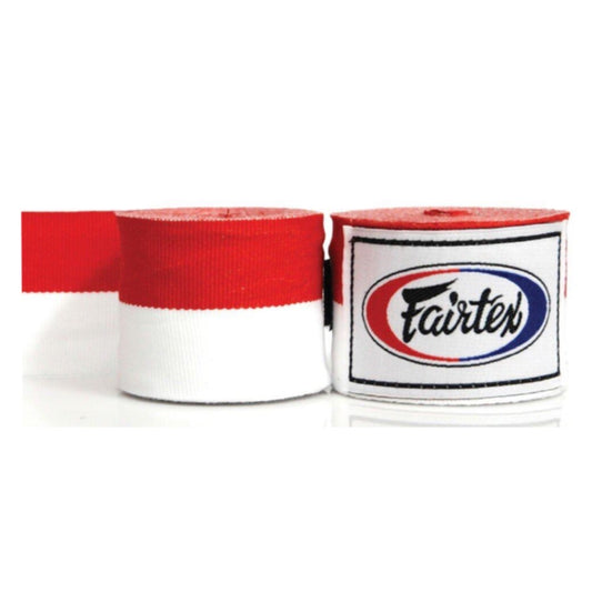 Fairtex Handwraps HW2 White Red