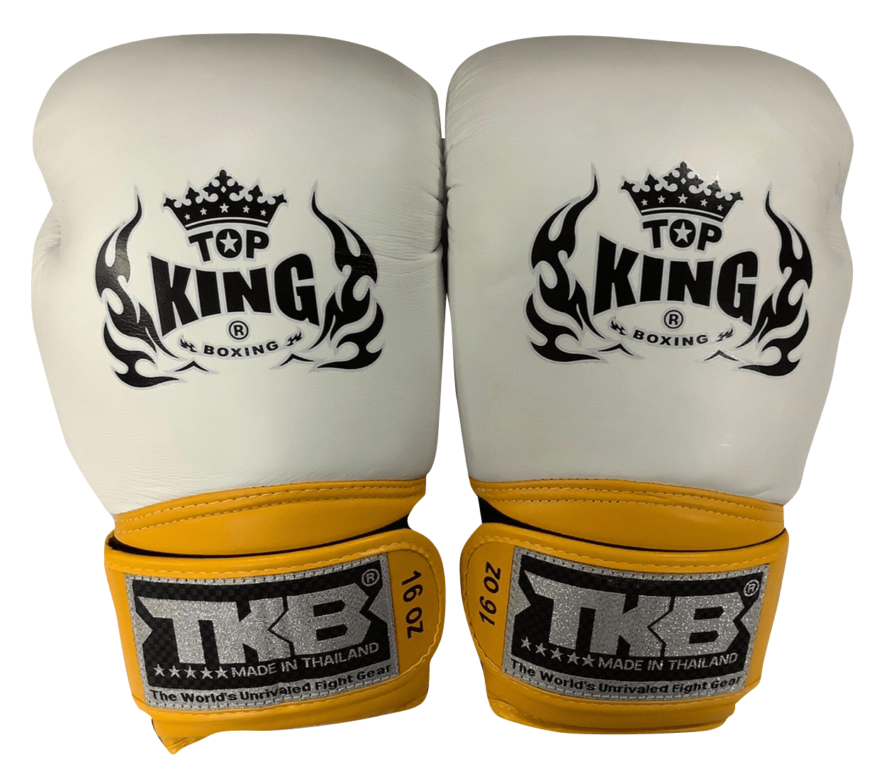 Top King Boxing Gloves Air Velcor TKBGSA White Yellow Black - SUPER EXPORT SHOP