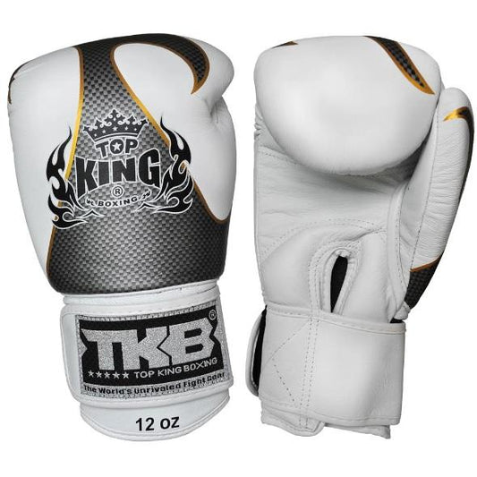 Top King Boxing Gloves "Empower" TKBGEM-01 White(Silver) No Air