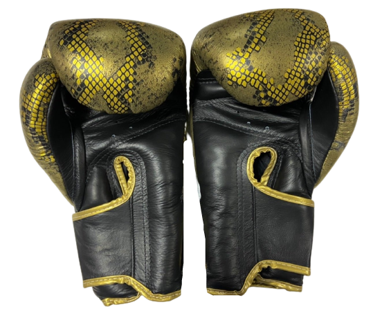 Top King Boxing Gloves "Super Snake" TKBGSS-02 Black(Gold) No Air