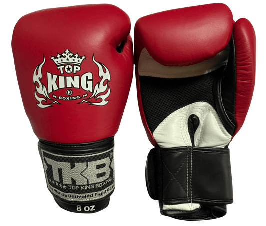 Top King Boxing Gloves TKBGAV Red White Black