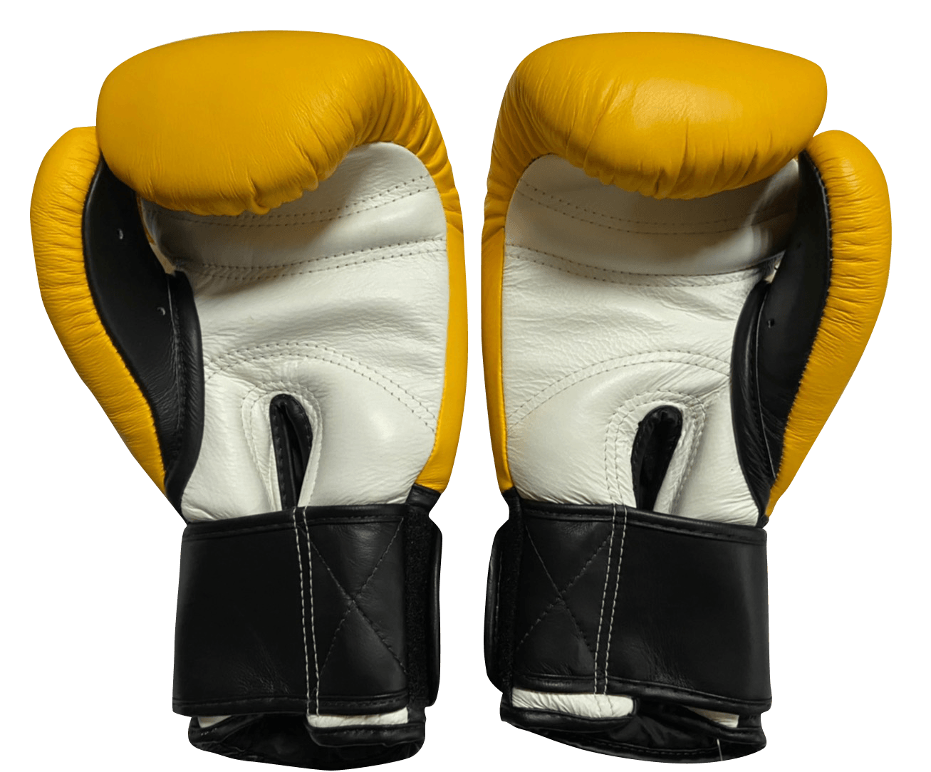 Top King Boxing Gloves TKBGUV Ultimate Velcro Yellow White Black - SUPER EXPORT SHOP