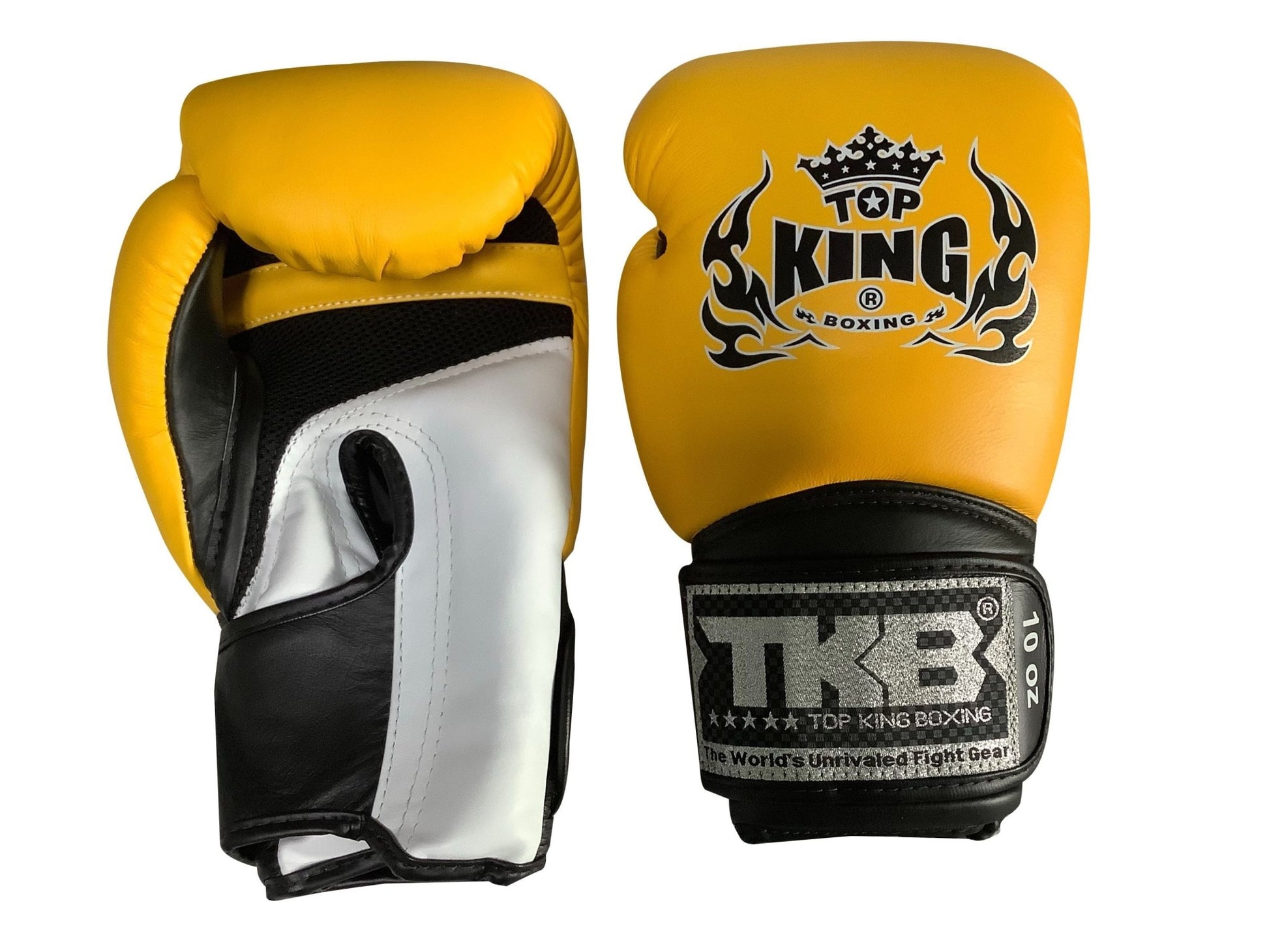 Top King Boxing Gloves "Ultimate" AIR TKBGSA Yellow White Black
