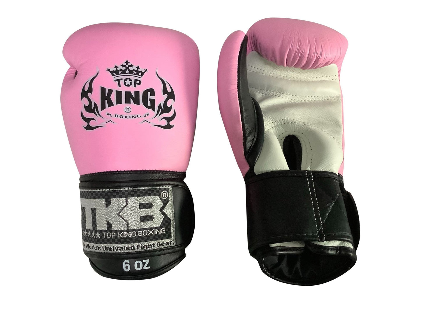 Top King Boxing Gloves "Ultimate" TKBGUV Pink White Black