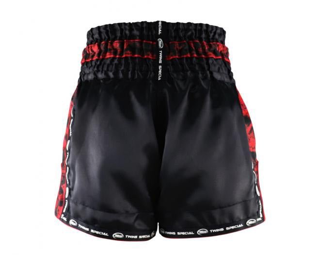 Twins Muay Thai Shorts TBS-SKULL Red Black - SUPER EXPORT SHOP