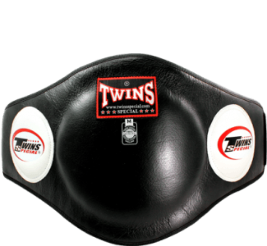 Twins Special BEPL2 BLACK Belly Protector with Velcro closure. Leather