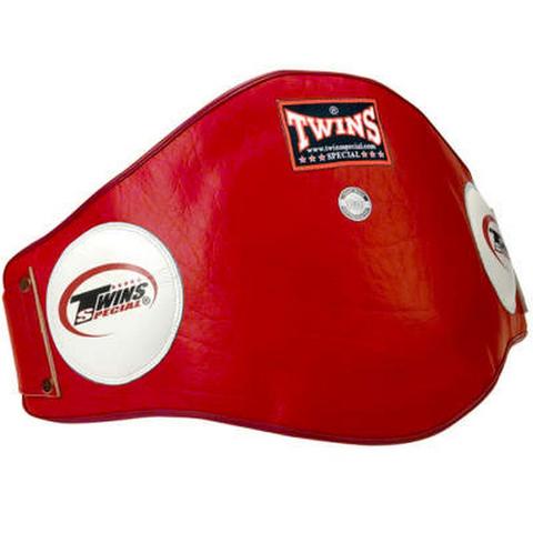 Twins Special BEPL2 RED Belly Protector with velcro Closure. Leather