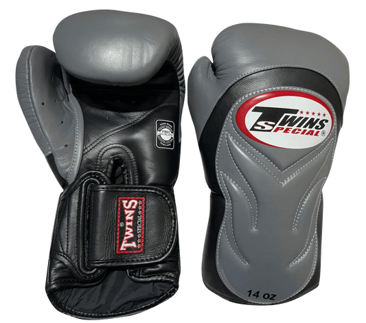 Twins Special BGVL6 Black Grey Boxing Gloves