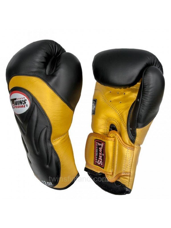 Twins special BGVL6 Gold/Black boxing Gloves