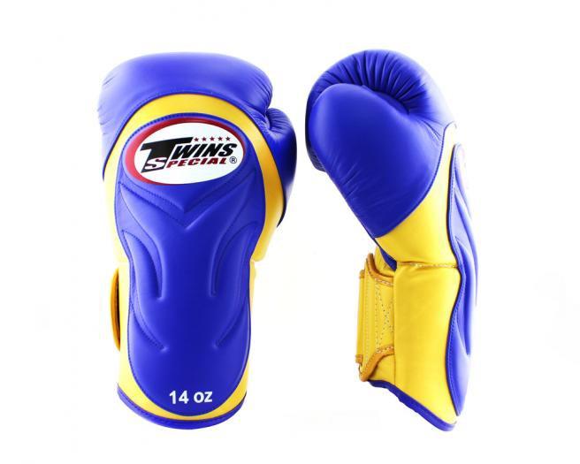 Twins Special Boxing Gloves BGVL6 Gold /blue - SUPER EXPORT SHOP