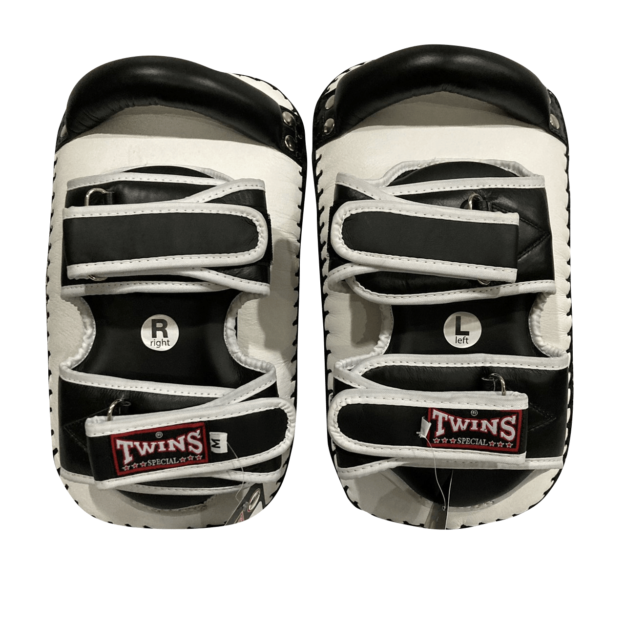Twins Special Kicking Pads KPL12 White Black Twins Special